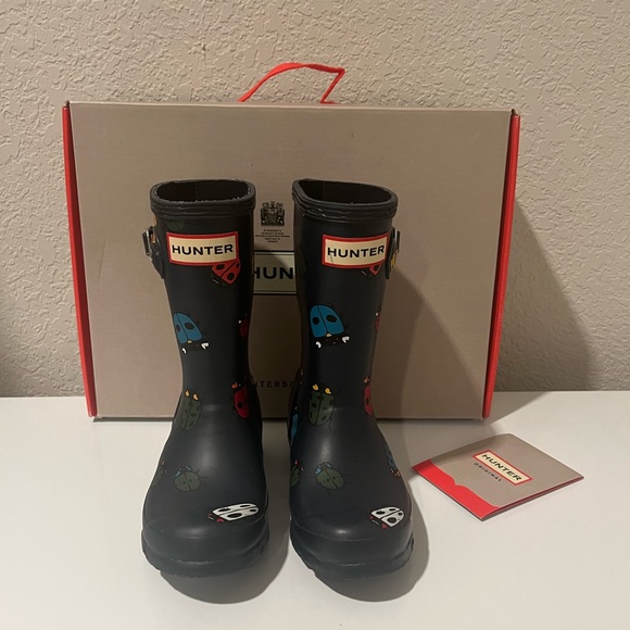 Hunter Ladybug Navy Rain Boots - Picture 4 of 7